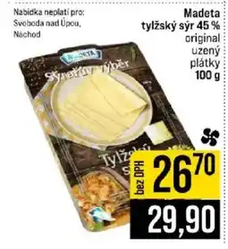 Jip Madeta tylžský sýr 45 % original uzený plátky nabídka