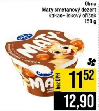 Jip Olma maty smetanový dezert kakao+lískový oříšek nabídka