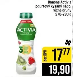 Jip Danone Activia jogurtový kysaný nápoj nabídka