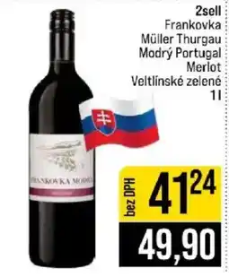 Jip 2sell Frankovka Müller Thurgau Modrý Portugal Merlot Veltlínské zelené nabídka