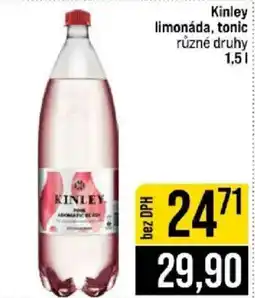 Jip Kinley limonáda, tonic různé druhy nabídka