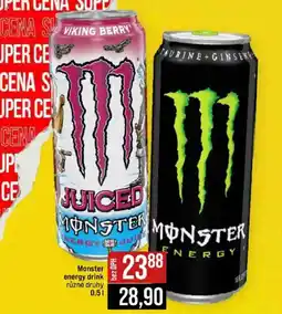 Jip Monster energy drink různé druhy nabídka