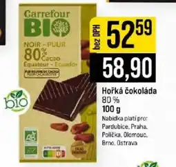 Jip Carrefour Bio hořká čokoláda nabídka