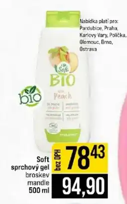 Jip Soft sprchový gel broskev mandle nabídka