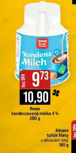 Jip Rewe kondenzované mléko 4 % nabídka