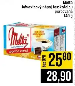 Jip Melta kávovinový nápoj bez kofeinu porcovaná nabídka