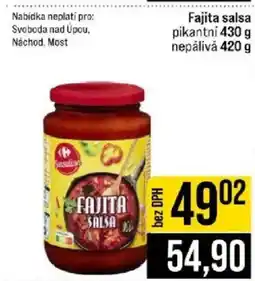 Jip Sensation fajita salsa pikantní nabídka