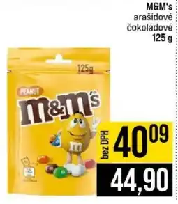 Jip M&M's arašídové čokoládové nabídka
