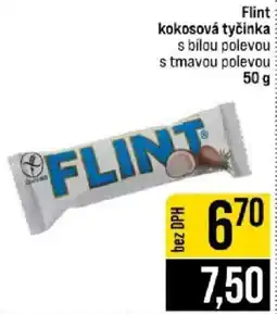 Jip Flint kokosová tyčinka s bílou polevou s tmavou polevou nabídka