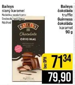 Jip Baileys čokoláda truffle guinness čokoláda karamel nabídka