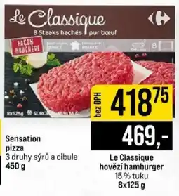 Jip Le Classique hovězí hamburger nabídka