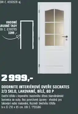 OBI Doornite interiérové dveře Socrates nabídka