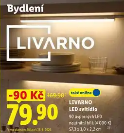 Lidl LIVARNO LED svítidlo, 90 úsporných LED neutrální bílá nabídka