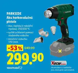 Lidl PARKSIDE Aku horkovzdušná pistole nabídka