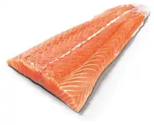 Losos filet s kůží chlazený 100g