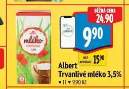 Albert Albert Trvanlivé mléko 3,5% nabídka