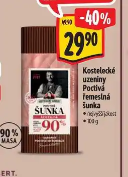 Albert Kostelecké uzeniny Poctivá řemeslná šunka nabídka