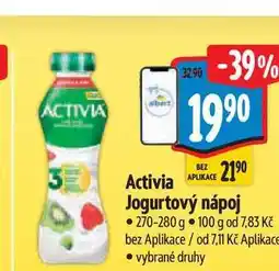 Albert Activia Jogurtový nápoj nabídka