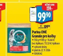 Albert Purina ONE Granule pro kočky nabídka