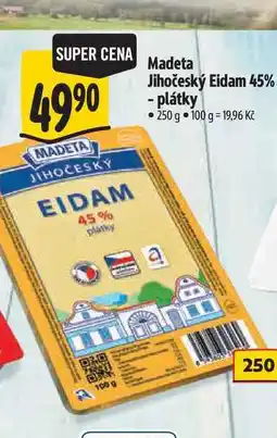 Albert Madeta Jihočeský Eidam 45% - plátky nabídka