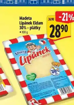 Albert Madeta Lipánek Eidam 30%-plátky nabídka
