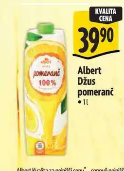 Albert Albert Džus pomeranč nabídka