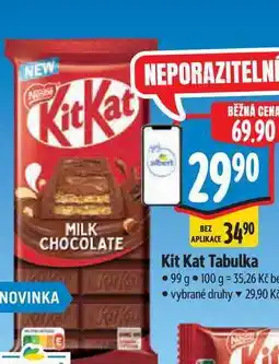 Albert Kit Kat Tabulka nabídka