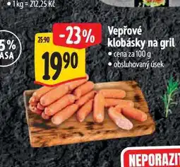 Albert Vepřové klobásky na gril nabídka