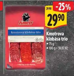 Albert Kmotrova klobása trio nabídka