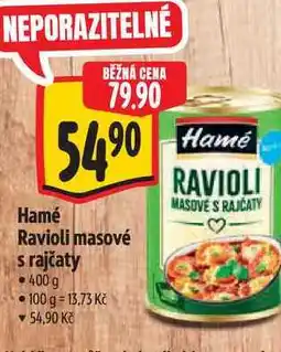 Albert Hamé Ravioli masové s rajčaty nabídka