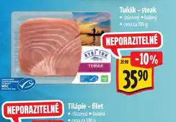 Albert Tuňák - steak nabídka