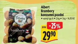 Albert Albert Brambory konzumní pozdní varný typ A nabídka