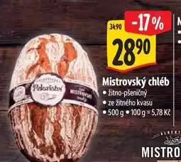 Albert Mistrovský chléb žitno-pšeničný nabídka