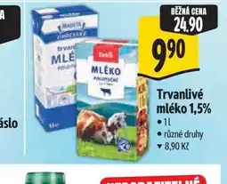 Albert Trvanlivé mléko 1,5% nabídka