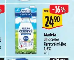 Albert Madeta Jihočeské čerstvé mléko 1,5% nabídka