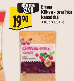 Albert Emma Klikva - brusinka kanadská nabídka