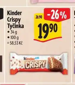 Albert Kinder Crispy Tyčinka nabídka