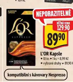 Albert L'OR Kapsle 10 ks nabídka