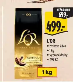 Albert L'OR zrnková káva nabídka