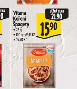 Albert Vitana Koření Špagety nabídka