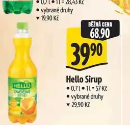 Albert Hello Sirup nabídka