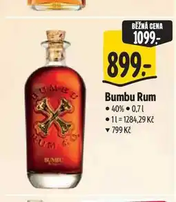 Albert Bumbu Rum nabídka