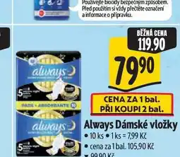 Albert Always Dámské vložky 10 ks nabídka