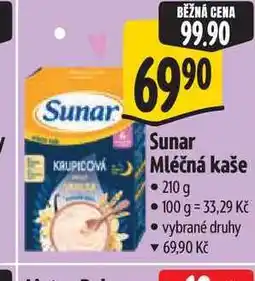Albert Sunar Mléčná kaše nabídka
