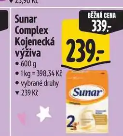Albert Sunar Complex Kojenecká výživa nabídka
