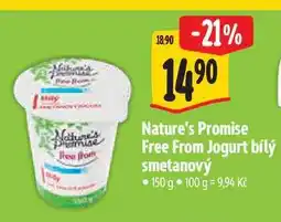 Albert Nature's Promise Free From Jogurt bílý smetanový nabídka