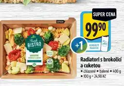 Albert Radiatori s brokolicí a cuketou nabídka