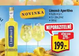 Albert Limoncè Aperitivo nabídka