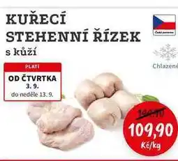 RABBIT řeznictví KUŘECÍ STEHENNÍ ŘÍZEK s kůží nabídka