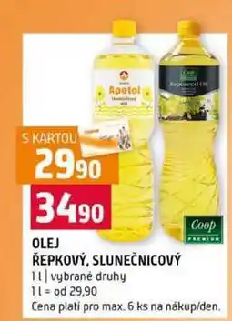 Terno OLEJ ŘEPKOVÝ, SLUNEČNICOVÝ 1l vybrané druhy nabídka